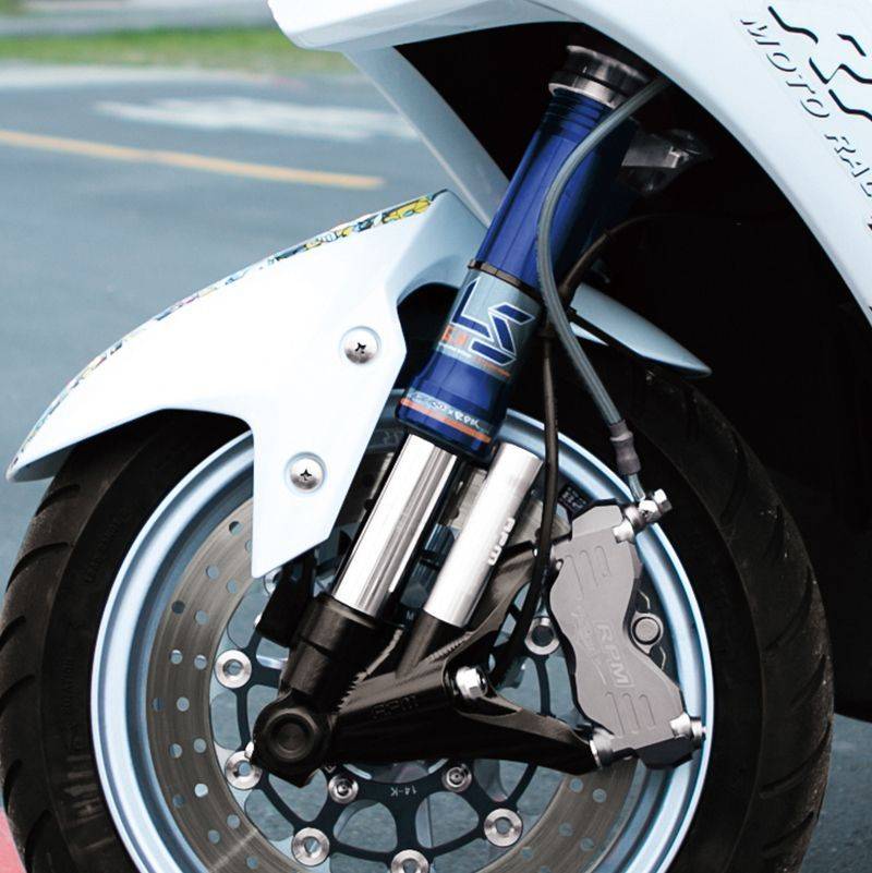 GII LS 全可調高低速氣瓶倒叉前叉 輻射卡鉗款