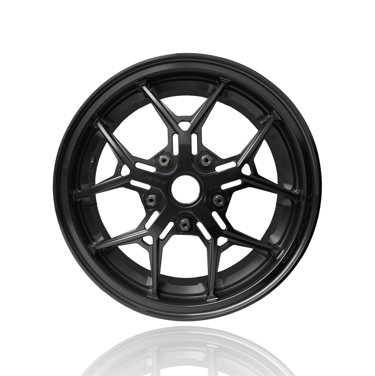 RPM VESPA 偉士牌專用 CNC鋁合金輪圈 鹿角款 黑色 | RPM-Motor