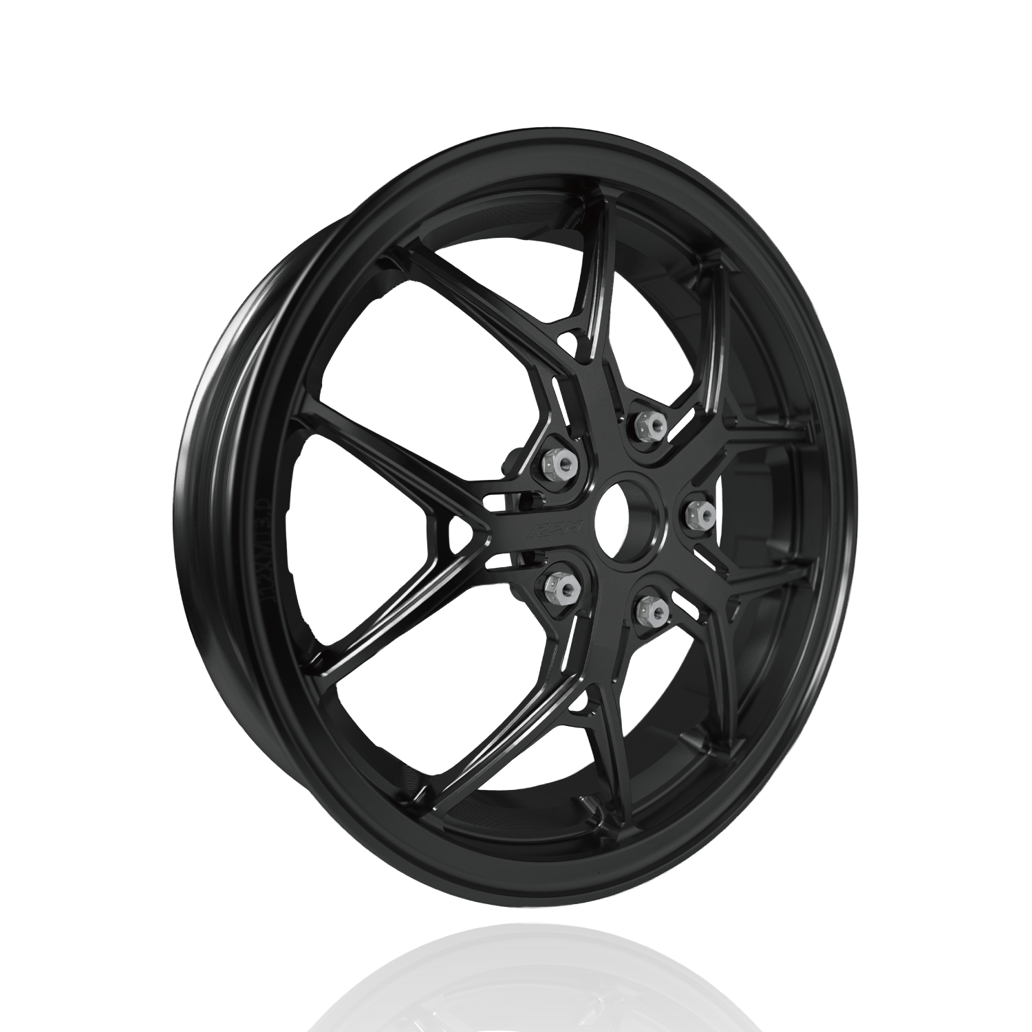 RPM VESPA 偉士牌專用 CNC鋁合金輪圈 鹿角款 黑色 | RPM-Motor