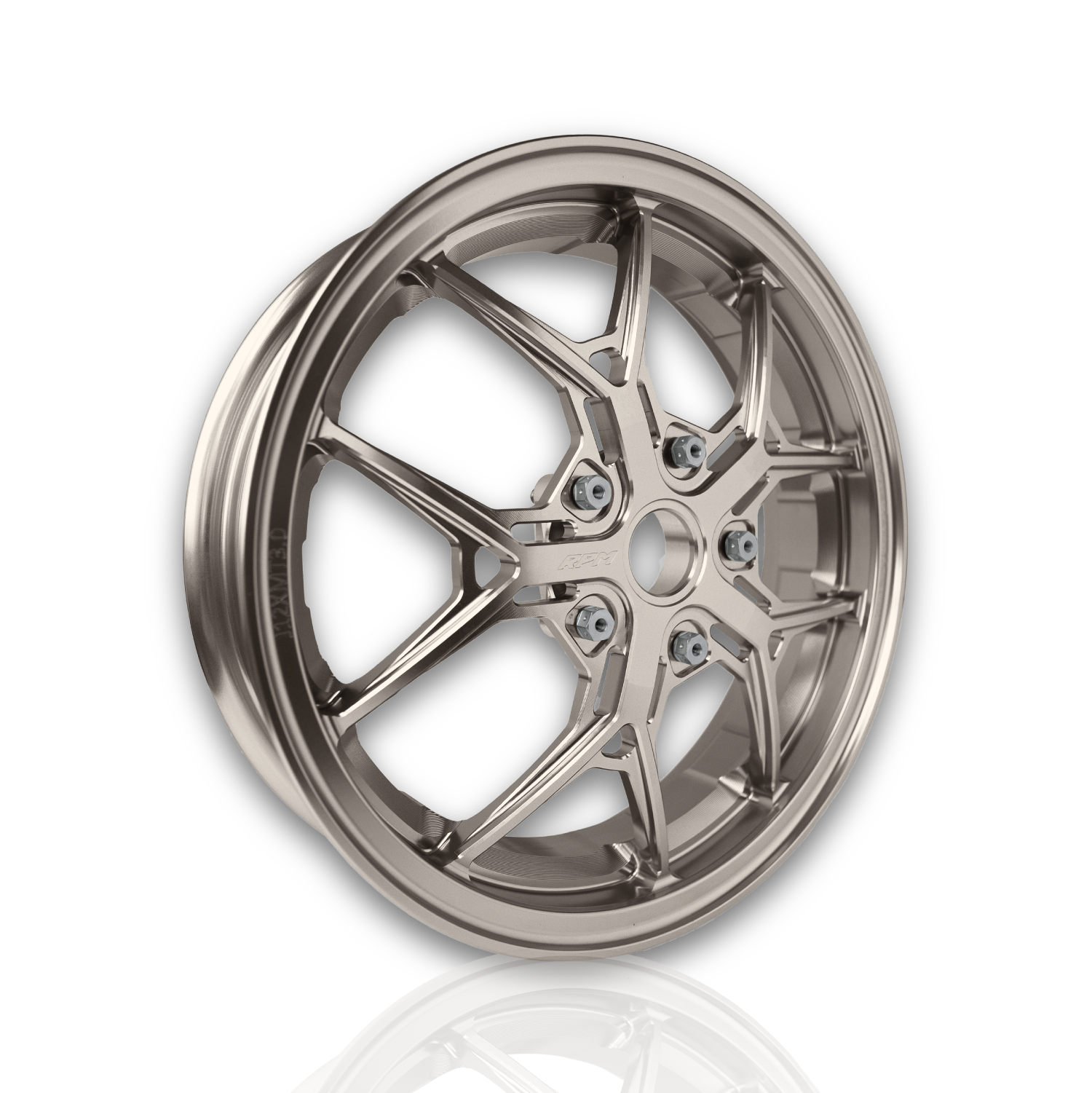 RPM VESPA 偉士牌專用 CNC鋁合金輪圈 鹿角款 暖灰色 | RPM-Motor