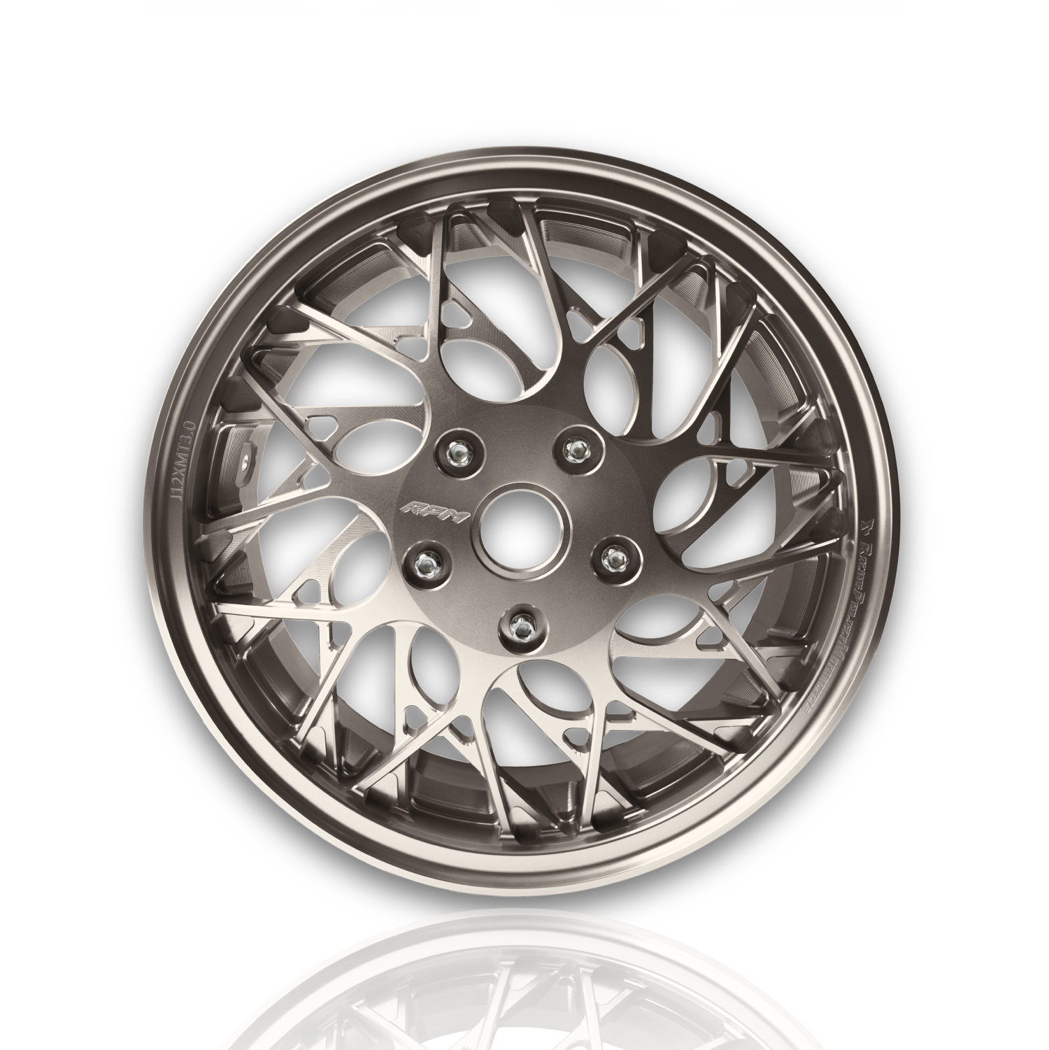 RPM VESPA 偉士牌專用 CNC鋁合金輪圈 細輻花款 暖灰色 | RPM-Motor