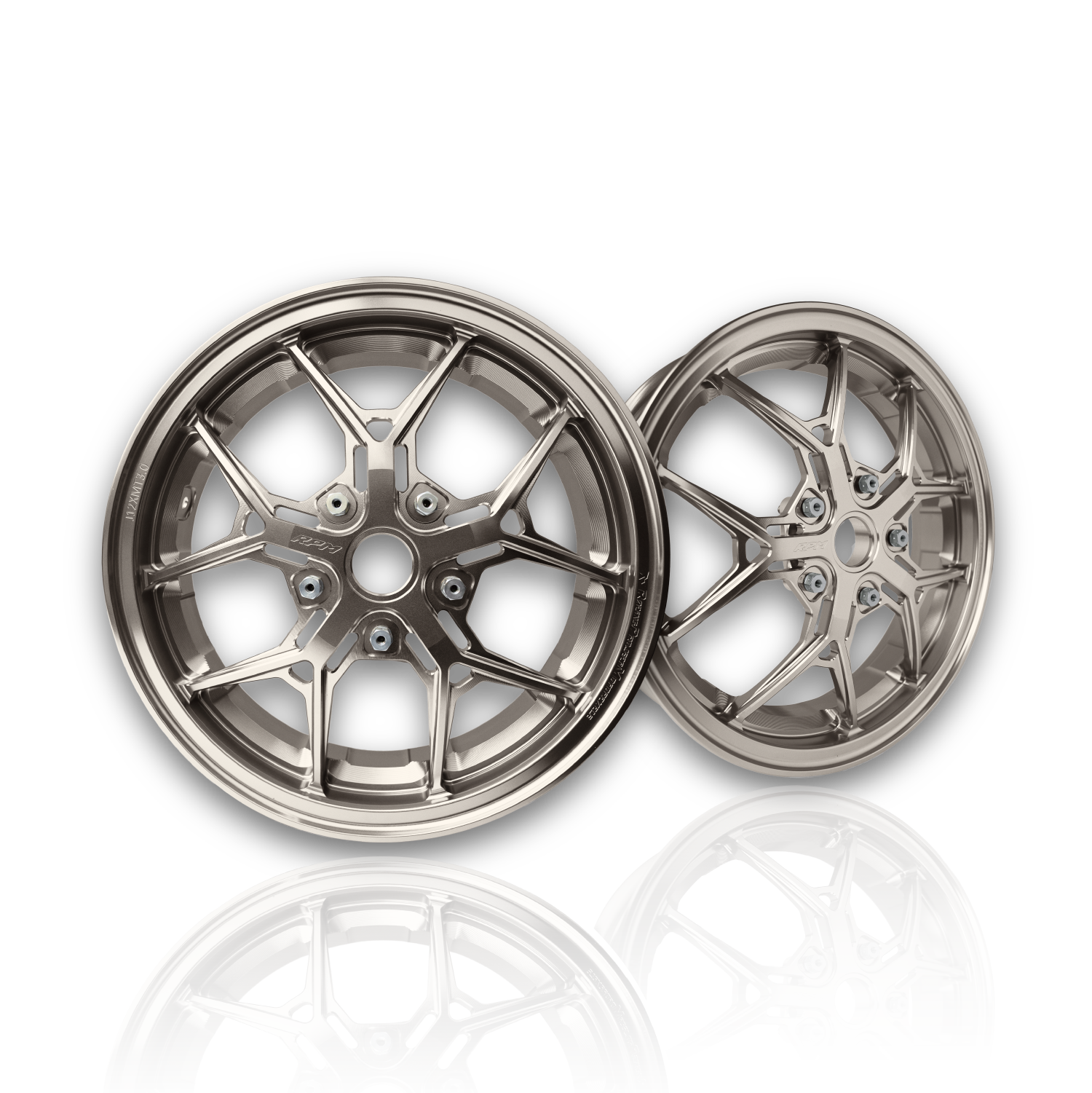 RPM VESPA 偉士牌專用 CNC鋁合金輪圈 鹿角款 暖灰色 | RPM-Motor