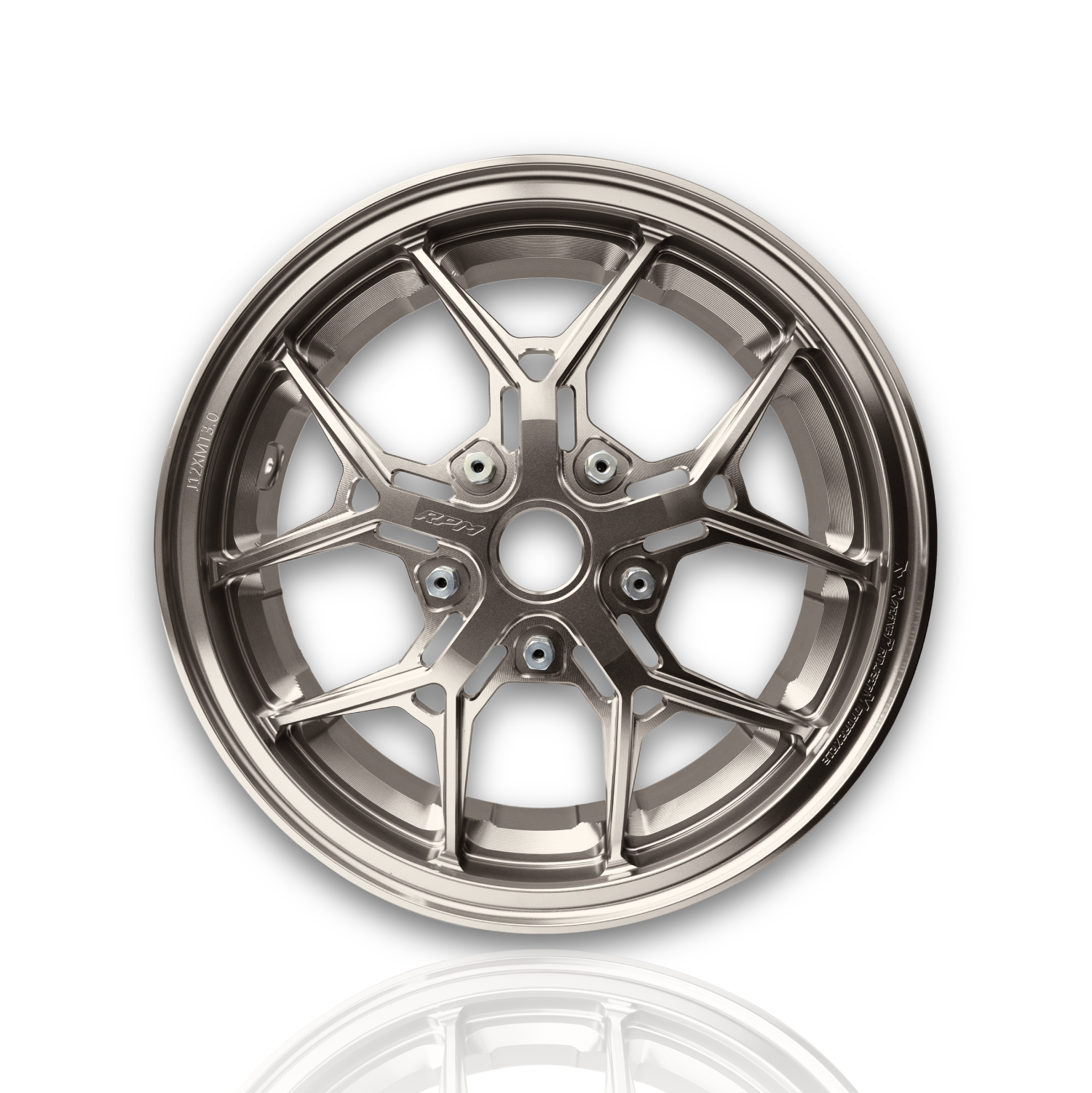 RPM VESPA 偉士牌專用 CNC鋁合金輪圈 鹿角款 暖灰色 | RPM-Motor