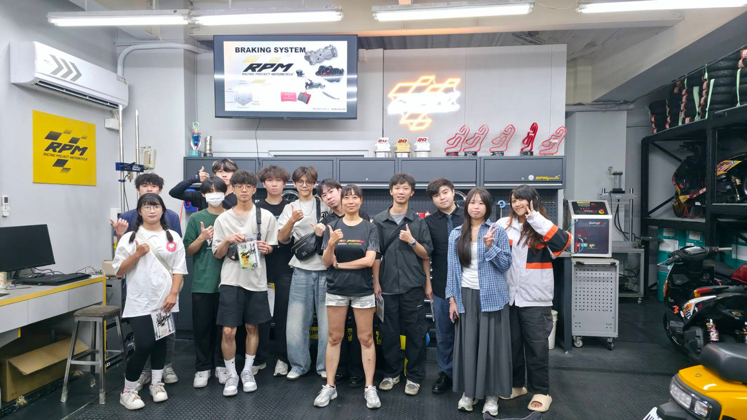 致理科大機車研究社參訪 RPM 本部，深入探索摩托車部品產業及相關知識