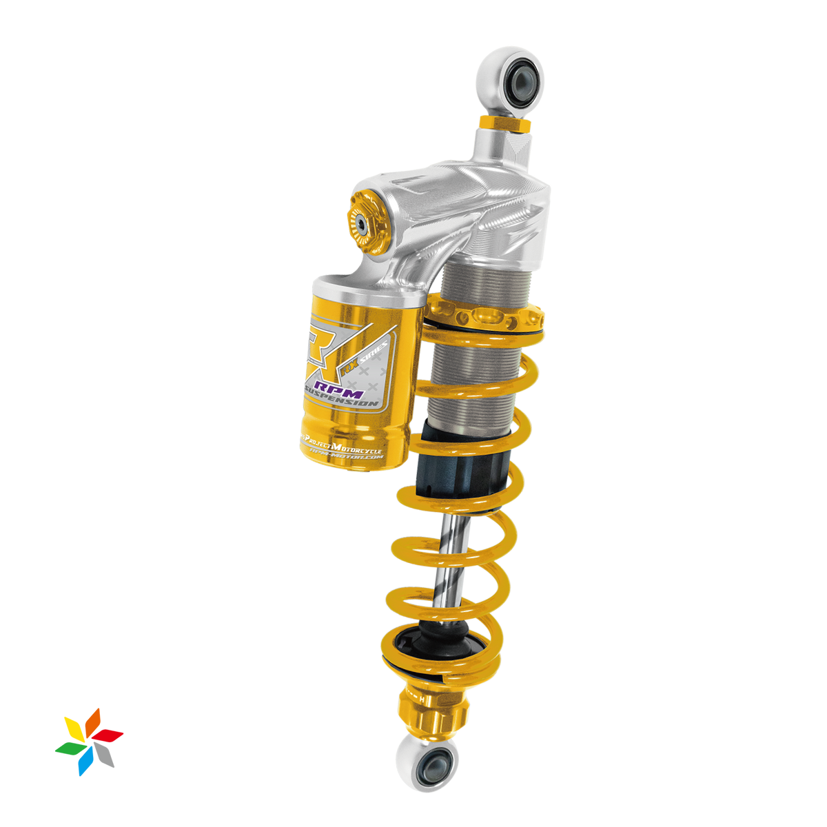 RX Inverted Fork Shock Absorber with Adjustable Compression Reservoir