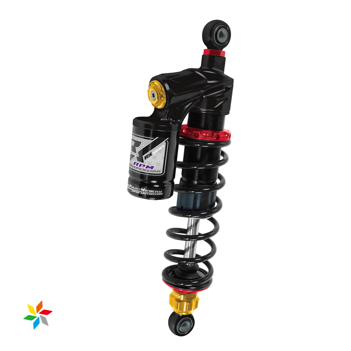 RX Inverted Fork Shock Absorber with Adjustable Compression Reservoir