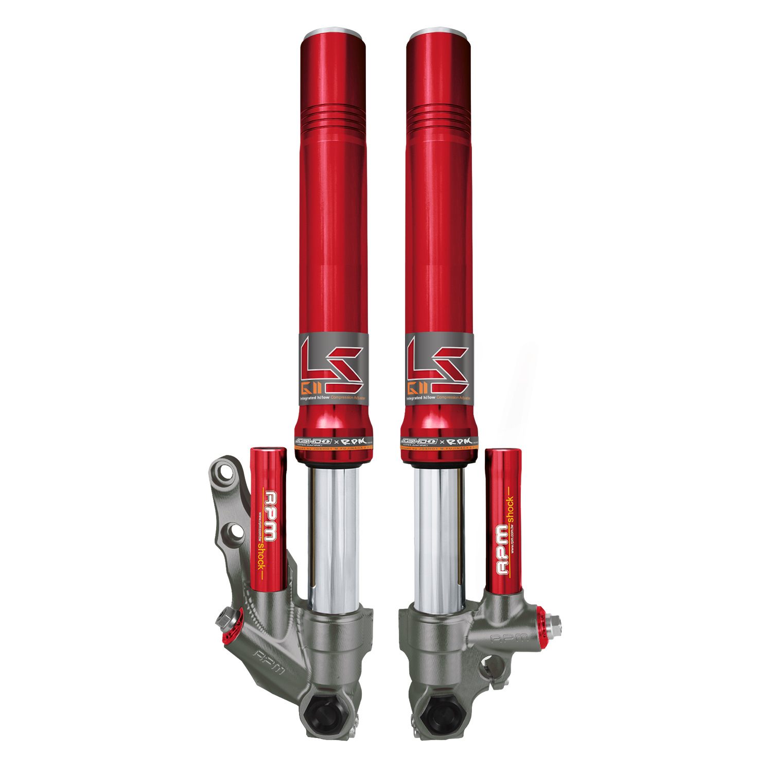 LS top inverted four-piston front shock absorber